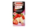 BIELA ​​ČOKOLÁDA S JAHODAMI 75G BEZ CUKRU TORRAS BEZ CUKRU