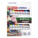 Akrylové farby 16 farieb 12 ml Easy