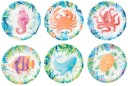 OCEAN Papierové taniere More Underwater World Animals Birthday 18cm x6