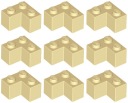 LEGO 2357 ROHOVÁ TEHLA 2x2 piesková NOVINKA (10g) 9 ks.