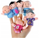 FIGER PUPPIES People Family Puppets 6 ks