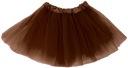 HNEDÝ tyl TUTU sukňový prevlek Medvedík na karnevalový ples 30cm