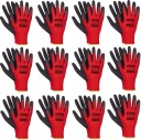RUKAVICE Odolné pracovné rukavice M veľkosť 8 LATEX bal 12 PAR REDLATEX