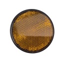 REFLEKTOR 59mm okrúhly žltý so závitom a maticou, moped, príves na štvorkolku