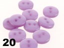 MALÉ okrúhle gombíky na KARTY A OBLEČENIE 10 ks - 20