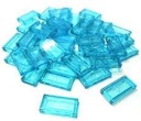 LEGO Tile 1x2 Trans Light Blue Blue VODA 4585132 3069b - 12ks