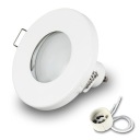 Zápustné halogénové svietidlo IP44 + LED GU10 7W 3000K