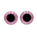GLITTER RUŽOVÝ MASKOT EYES 20 mm