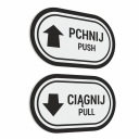 Push Pull - Push Pull - samolepky 7x12