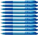 Pentel Bk 417 WOW Automatické guľôčkové pero Modré 10x