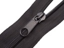 Páska na zips #8, špirála, 1 meter + čierny zips