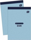 Linkovaná kancelárska podložka Interdruk notebook A5 100 listov, mix vzorov x 2KS