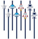Slamky Space Rocket Planets 8 kusov Narodeniny