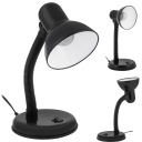 LED STOLNÁ LAMPA Čierna Nastaviteľná školská stolná lampa pre deti
