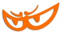 Oranžová vysekávaná nálepka BERIK