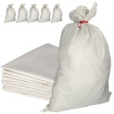 Vrecia Vrece 50KG 65x105cm Uhoľná drť Renovácia obilia TKANÉ SILNÉ 83g 5ks