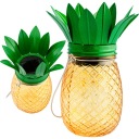 SLNEČNÁ LAMPA ZÁHRADNÁ JAR ANANÁS SKLO LED