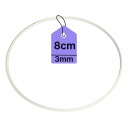 KOVOVÝ Prsteň PRE LAVAČOV SNÍKOV Prsteň MACRAME BIELY 8CM
