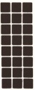 STAROSTLIVOSŤ O PODLAHU samolepiace plsti 28 x 28 mm HNEDÁ