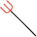 Vidlica TRIDENT Devil Devil Lucifer Red Weapon Maiden Halloween