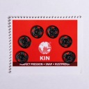 10 mm čierne kovové patentky na šitie