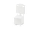 BOXY NA STOLIČKY, BIELE SVADOBNÉ SVADOBNÉ SPOJENIE IHS 5X5X5CM 10 KS