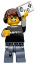 NÁLEPKA NA OKENNÉ SKLENÉ ZRKADLO LEGO MAN