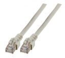SF/UTP prepojovací kábel cat.5e sivý 0,5m PVC PC-5ESFTPPVC-GY0,5