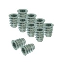 Zásuvka 10x M6 x 15 mm, nábytková vložka na drevo s golierom