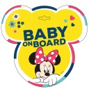 VÝSTRAŽNÁ TABUĽKA NA OKINÁ AUTA Disney Minnie Mouse žltá