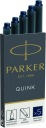 Dlhé náplne do plniaceho pera Parker, 5 ks, námornícka modrá