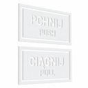 Samolepky Push Pull Push Pull 7x12