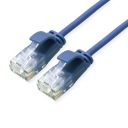 PatchCord Slim kat.6A LSOH modrý 0,15 m