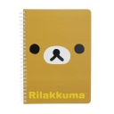 Zápisník RILAKKUMA medvedíka, 60 listov, linajkový a čistý