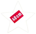 BIELA ​​kovová hviezda 40 cm - lapač snov