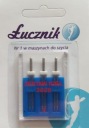 Poloplochá dvojihla pre šijacie stroje Łucznik, sada 3 kusov, rozstup 2 mm
