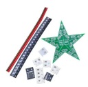 LED hviezda, pulzujúce svetlo, spájkovacia učebná súprava DIY - červená