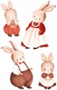 NÁLEPKY NA BIELEJ FÓLII NA NÁSTENNÝ NÁBYTOK ZAJIČKA FAMILY ZAJÍČIK ZAJÍC