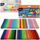 KIDEA SCHOOL Plastelína 24 NEON + 24 PASTEL