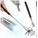 MAGNETICKÝ GRIPPER LED inšpekčný teleskopický magnet 68 cm baterka