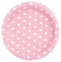 RUŽOVÉ TANIERE S BODKAMI 18CM 6 KUSOV NA NARODENINY