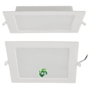 LED stropné svietidlo, zapustené, zapustené, 18W, 1980lm, 4000K, štvorcové