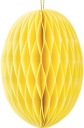 Papierová dekorácia HONEYCOMB EGG žltá