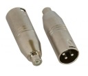 Adaptér RCA cinch zásuvka / XLR 3kolíková zástrčka (1347)