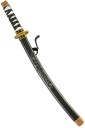 Hračka Katana Ninja Japonský bojovník samurajský meč guľa s mečom 60 cm