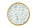 Baby sprchové taniere One Year Old Whales Clouds Moon 18cm 6 ks