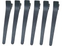 Spony Spony Kadernícke Sponky Rovné Čierne 6 kusov 12,5 cm
