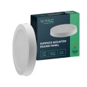 Panel V-TAC LED Prémiové stropné svietidlo na povrch 12W okrúhle fi170 4000K 1200lm