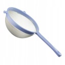 Kuchynské sitko s rukoväťou, modré, 18 cm