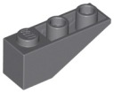 LEGO 4287 DRÁŽKOVÉ STRIEŠKY 3x1 tmavosivá NOVINKA (1g)